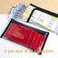 FAVORITEGOODS 1 Túi Đựng Tài Liệu, Túi Đựng Mỹ Phẩm PVC Du Lịch, Túi Vệ Sinh Chống Thấm Nước Di Động Trong Suốt Bền Đẹp