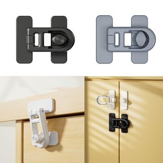 [Vận chuyển nhanh] Chốt cửa tủ lạnh THEHOMECO, Khóa an toàn cho trẻ em bằng nhựa đa chức năng, Khóa ngăn kéo tủ bảo vệ an ninh cho trẻ em hữu ích