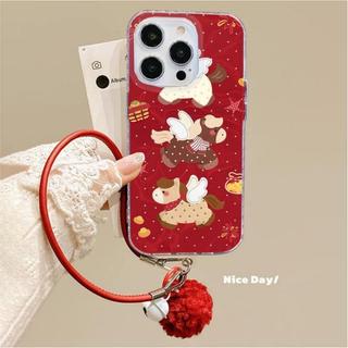 Lịch Mini Năm Mới Dây Màu Đỏ Dành Cho Redmi A3X A5 15 15C A3 12C Note 15 12s 10s 14s 9s 10 9 Pro Xiaomi Mi 15T 14T Pro 11 Lite 3D Ball Bell Nước Ripple Vỏ Điện Thoại