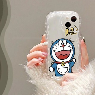 Ốp điện thoại Sóng Doremon Dễ Thương Màu Hồng Đáng Yêu Cho infinix Hot 50i 60i Hot 60 50 Pro + Smart 8 9 Smart 10 Vỏ Sóng 3D Vỏ Mềm