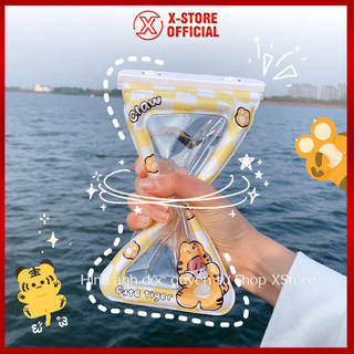 Bao chống nước điện thoại hoạt hình dễ thương, túi có dây đeo cổ, cảm ứng mượt, bao chống nước cho điện thoại TCNCTK