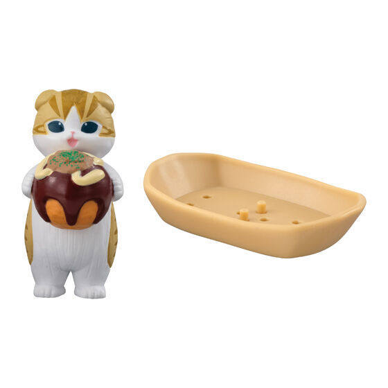[BTF] Nhật Bản BANDAI Cat Frandi Takoyaki Dress Up Modeling Capsule Toy mofusand Octopus Cat Đồ trang trí N5DE