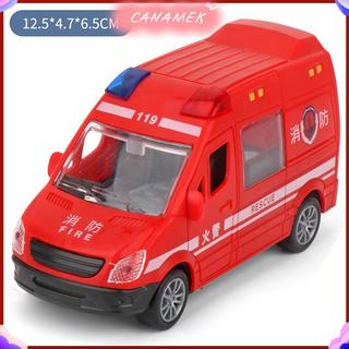 CANAMEK Bệnh Viện Cứu Hộ Xe Cứu Hộ Cảnh Sát Kim Loại Ô Tô Mô Hình Kéo Ba Âm Thanh Và Hợp Kim Ánh Sáng Diecast Đồ Chơi Ô Tô Cho Trẻ Em Bé Trai Quà Tặng CSF