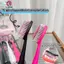 Springevenstar 2 Chiếc Bàn Chải Đánh Răng Bề Mặt lồi Lông Mềm Bàn Chải Răng Màu Hồng Bàn Chải Đánh Răng Chăm Sóc Răng Miệng Du Lịch Giặt Di Động Hàng Ngày Springevenstar