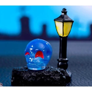 Charm gắn dép : Đầu lâu xanh- Charm độc lạ 3D size to