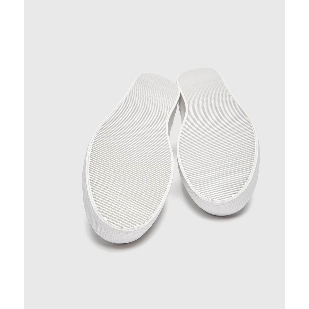 [Siêu Sale] Giày sneaker Pull&Bear chính hãng All white Classic - Trắng Dáng cổ điển