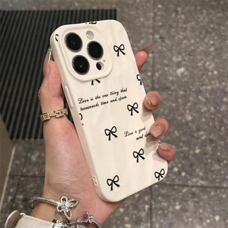 Dành Cho iPhone 17 16 15 14 13 12 11 Pro Max XR XS Max 7 8 Plus Tiếng Anh Bow trường hợp điện thoại trường hợp mềm