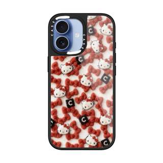 CASECASE X Hello Kitty Nơ Ốp Lưng Kính Hút Từ Tính Chống Trầy Xước Cho IPhone 17 Air 16 15 14 Pro Max Plus Ốp Lưng Cứng Có Hộp Khắc Logo