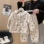 Trẻ Em Nhà Quần Áo Thu Đông Phong Cách Bé Gái Phiên Bản Hàn Quốc Ngọt Ngào Dễ Thương Cardigan Ấm Bộ Đồ Ngủ Cho Bé Ren Phù Hợp Với Quần Áo Trẻ Em