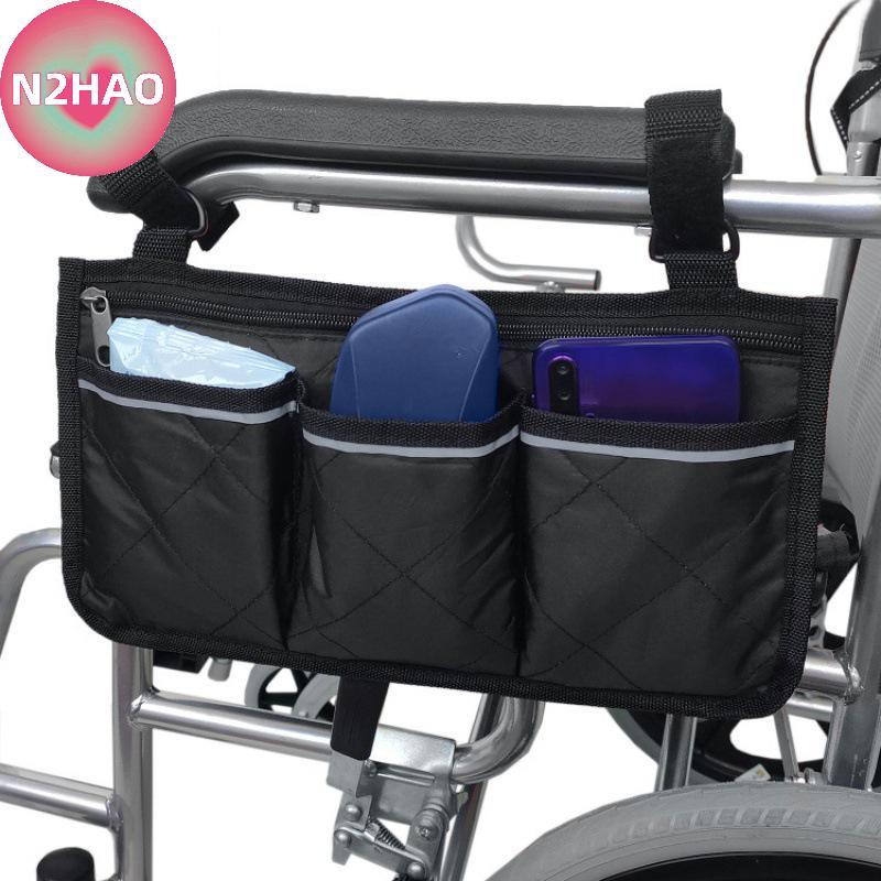 N2HAO Xe Điện/Xe Lăn Tay Vịn Bên Túi Bảo Quản Ghế Tay Còn Lại Cánh Tay