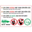 Decal Nội Quy Toilet, Decal Nhắc Nhở Nhà Vệ Sinh, Không Bỏ Giấy Vào Bồn Cầu, Không Đặt Chân Lên Bồn Cầu khổ a4,a3