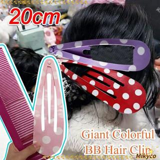 Kẹp tóc khổng lồ MIKYCO 20cm với hình in màu sắc rực rỡ, túi charm - Đồ chơi giải trí tuyệt vời