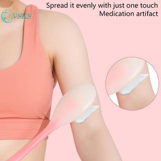 Chenlongshang Kem Dưỡng Da Đa Năng Kem Dưỡng Da Silicon Tay Cầm Dài Body Cleaner Bàn Chải Tắm Ba Applicator EN