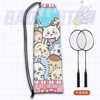 Túi vải flanel hoạt hình dung tích lớn dành cho vợt cầu lông