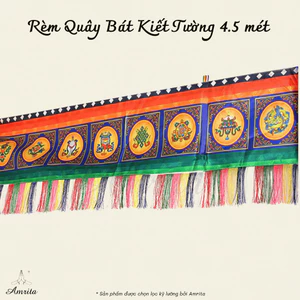 Rèm Quây Bát Kiết Tường - Rèm Treo In 8 Cát Tường Rèm Bát Cát Tường (Bát Kiết Tường) - CXNP156