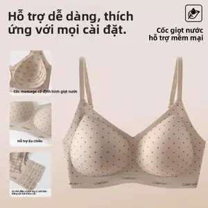 Áo ngực nữ không gọng, không đường may, họa tiết da báo, cúp ngực nâng đỡ toàn diện, dây đeo vai có thể điều chỉ
