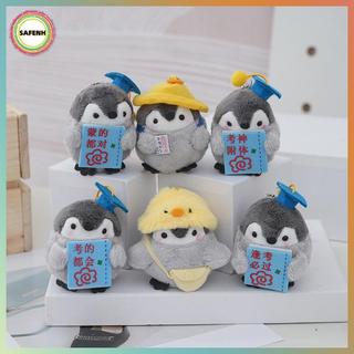 SAFENH Hoạt Hình Chim Cánh Cụt Móc Khóa Dễ Thương Sáng Tạo Động Vật Chim Cánh Cụt Đồ Chơi Nhồi Bông Mặt Dây Chuyền Móc Khóa Ba Lô Trang Trí Phụ Kiện Quà Tặng VN