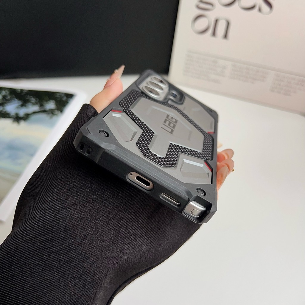 Dành Cho Samsung S26 S25 S24 S23 UAG The Monarch Pro Kevlar Nam Châm Chống Sốc