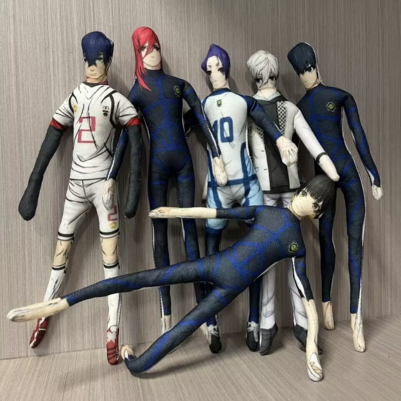 Khóa Xanh Sang Trọng Đồ Chơi Nhồi Bông Trò Chơi Anime Hình Búp Bê Xoắn Hình Isagi Yoichi Trang Trí Phòng Anime Ngoại Vi Sáng Tạo Quà Tặng