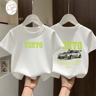 COD✅ (Hồ Chí Minh)DREAMY BABY Áo thun bé trai bé gái Tết 2026 NEW , áo in nhân Xe hơi Mát mẻ, cho bé trẻ em#1
