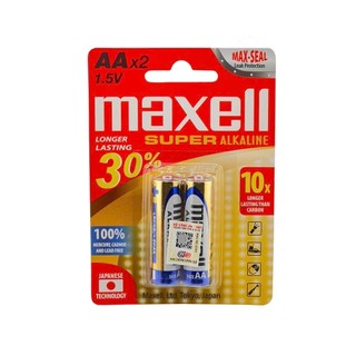 Vỉ 2 Viên Pin AA , Pin AAA Maxell Super Alkaline Dung Lượng Cao 2600mah Bền Bỉ-Lâu Hết
