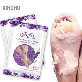 xihoho Mặt nạ chân Một cặp Tẩy tế bào chết bằng hoa oải hương Loại bỏ vết chai da chết cho SPA