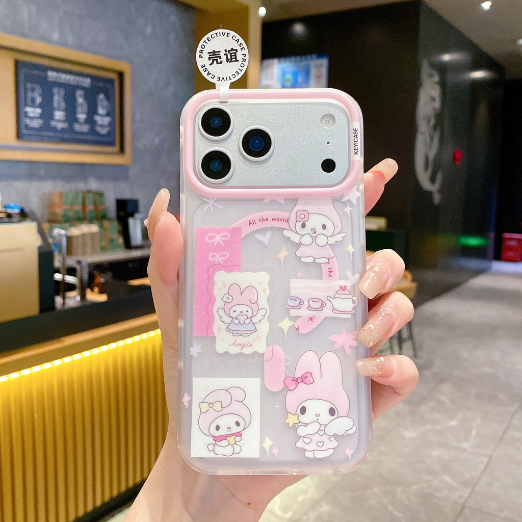 Ốp điện thoại hình mèo hoạt hình từ tính cho IPhone17ProMax 17Air 16 15 14 13 12 Vỏ bảo vệ chống sốc
