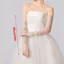 Tay áo cưới MERIGGIARE, Găng tay cô dâu Sheer 65CM, Tiệc che phủ cánh tay đen dài màu trắng