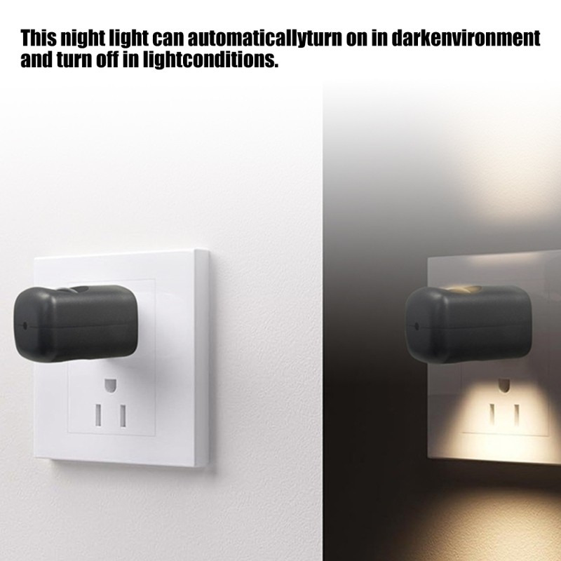 KIKIN Cảm Biến Thông Minh Phích Cắm Tường LED Đèn Ngủ Cho Gia Đình Phòng Khách Sạn Hành Lang
