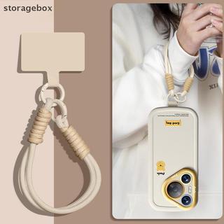 [Hộp lưu trữ] 1 Túi Điện Thoại Di Động Dây Đeo Tay Cao Cấp Màu Trơn Ngắn Móc Khóa Dễ Dàng Mang Theo