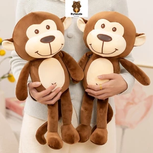 Rytanda Khỉ Dễ Thương Sang Trọng Đồ Chơi Mềm Mô Phỏng Khỉ Sang Trọng Búp Bê Gối Thú Vị Động Vật Sofa Đệm Trẻ Em Bạn Gái Trang Trí Năm Mới Quà Tặng Sinh Nhật Giáng Sinh