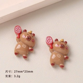 Set Charm Gấu Teddy Năng Động 6 Chi Tiết – Charm Gắn Dép Gấu Nâu Dễ Thương