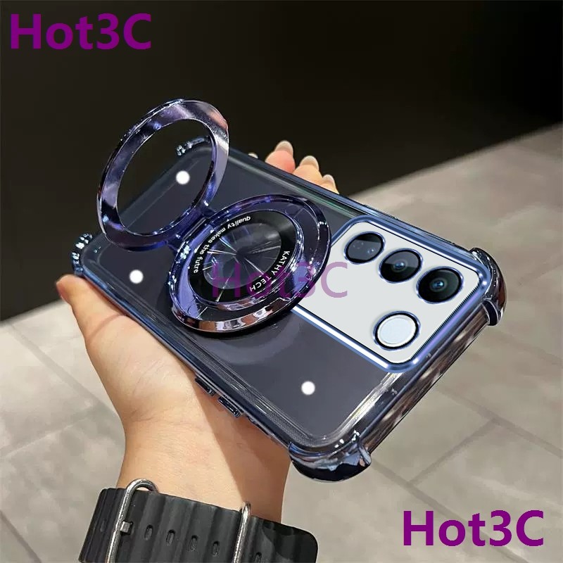 Ốp Lưng Dành Cho Vivo V27 5G / V27 Pro 5G tpu Chống Sốc Giá Đỡ Điện Thoại Di Động SJZJ
