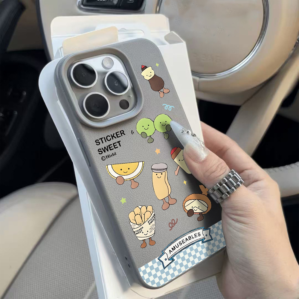 Child Funny Food Sticker cho 16 trường hợp iPhone 17Air Vải 14 13 11Pro