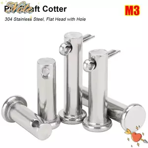 NOTE1 1 Bộ Pin Định Vị, M3 Hình Trụ Pin Trục Cotter, Hình Chữ T Đầu Phẳng GB882 Bộ Pin Cắm