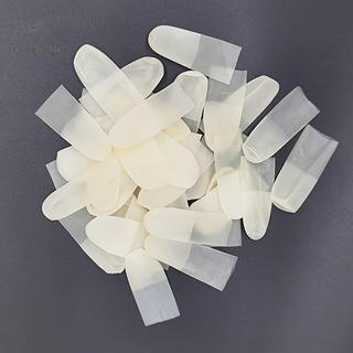 [hatheaven] 100 / 200 Chiếc Bảo Vệ Ngón Tay Cao Su Chống Trơn Trượt Chống Tĩnh Điện Cots Dùng Một Lần Dụng Cụ Móng Tay Nghệ Thuật Đẹp