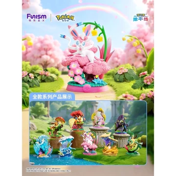 Ban đầu Funism Pokemon Pocket Monsters Chill Eevee Blind Box Phiên bản thứ ba Eevee Evolution Blind Box Toy