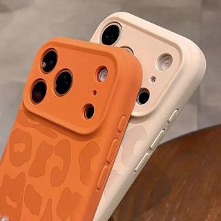 Ốp Silicon Lỏng Họa Tiết Da Báo Sang Trọng Cho iPhone 17 16 Pro Max Silicon Mềm Chống Sốc Nút Điều Khiển Camera