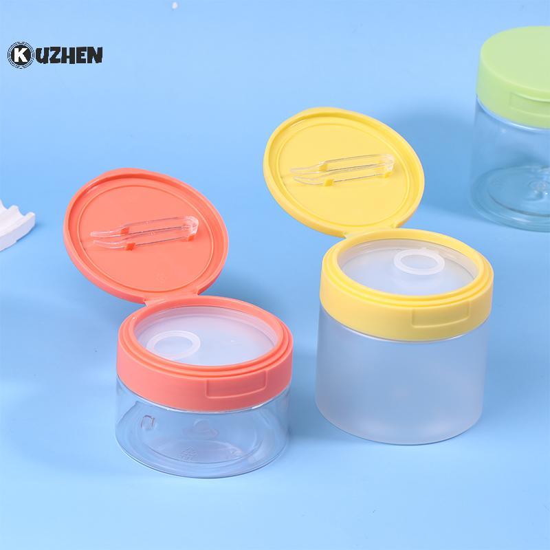 KUZHEN 200-350ml Trang Điểm Tẩy Miếng Lót Lọ Có Tròn Trong Suốt Hộp Đựng Bình Rỗng Miệng Rộng Nắp Chai Bảo Quản Kem Dưỡng Da HOT