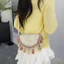 Túi cói tua rua FUJI, Túi đeo vai dệt nút từ tính bằng rơm, Phong cách Bohemian thoáng khí phong cách dân tộc phong cách phong bì Túi xách du lịch