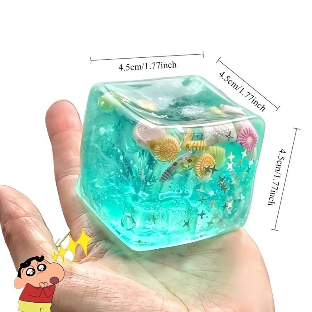 Slow Rise Toys For Kids And Adults Taba Stress Balls Cube Ocean Sensory Squeeze Relax Gift