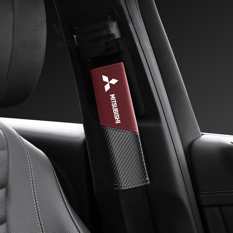 2 Chiếc Mitsubishi Đa Năng Ghế Ô Tô Dây An Toàn Có Dây Da Miếng Lót Vai Ô Tô Dây An Toàn Bảo Vệ Vai Cho Mitsubishi Xpander Triton Lancer Outlander Asx Mirage Attrage