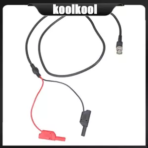 BNC Male to Double 4mm Banana Plugs Stackable Test Leads Probes for Oscilloscope