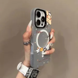 Đồ bảo vệ điện thoại iPhone 17 Air 14/13/11 Pro, vỏ điện thoại 16 inch,vật nuôi đáng yêu