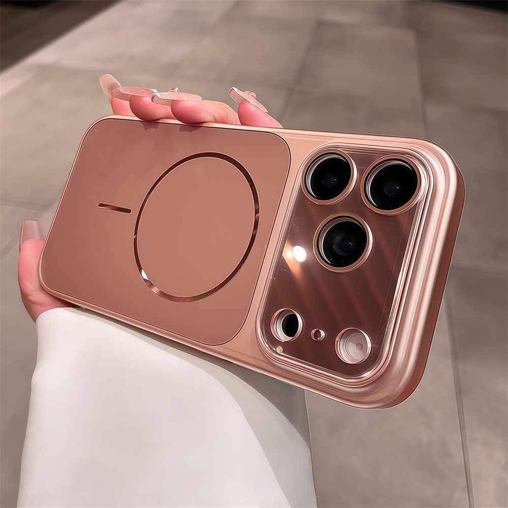 Ốp điện thoại từ tính AG chất lượng cao cho iPhone 17 Pro Max 13 14 15 16 pro max Ống kính bảo vệ Camera Vỏ mềm Vỏ bảo vệ điện thoại