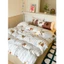 Bộ Chăn ga 4 món chất liệu cotton đũi thoáng mát kèm họa tiết cappybara dễ thương cho bé Memminbedding