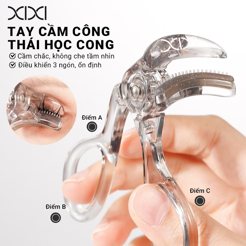 XIXI Kẹp Mi Góc Rộng Uốn Cong Tự Nhiên, Dễ Dùng, Giữ Mi Cong Lâu, Thân Thiện Cho Người Mới GJ156