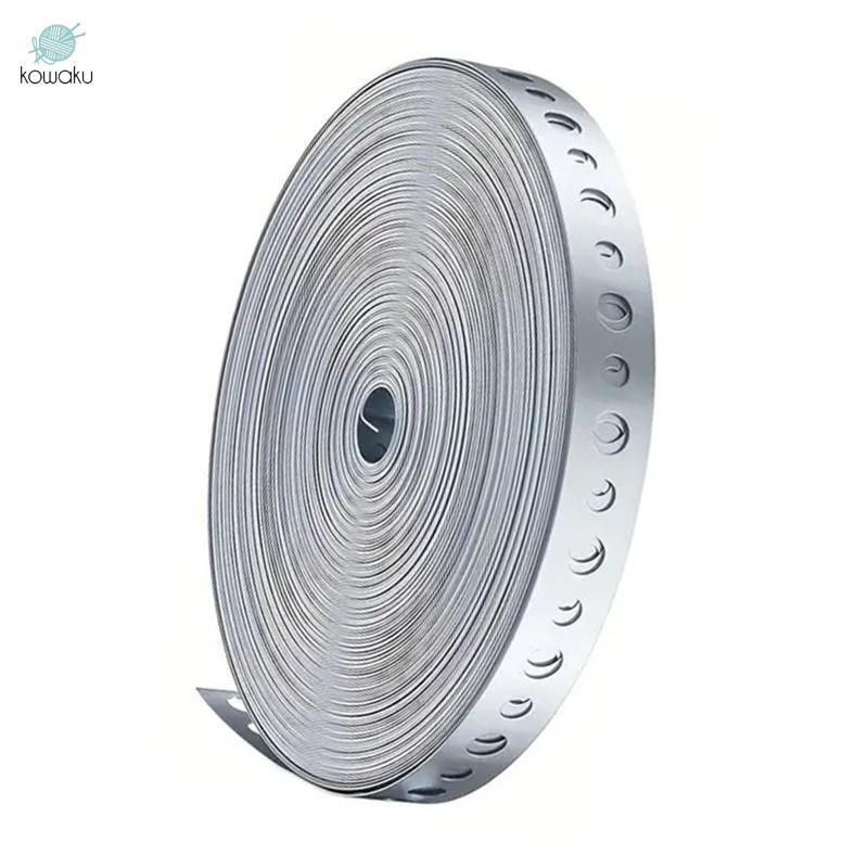 Dây đeo móc treo Cuộn dây kim loại mạ kẽm Dây đục lỗ Lỗ đục lỗ để treo ống an toàn và xây dựng DIY Thích hợp cho các dự án gia đình