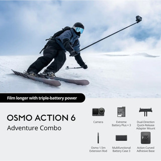 Camera Hành Động DJI Osmo Action 6 – Quay Video 8K, Cảm Biến 1/1.1", Bộ Nhớ Trong 50GB | Chính Hãng BH 12 Tháng