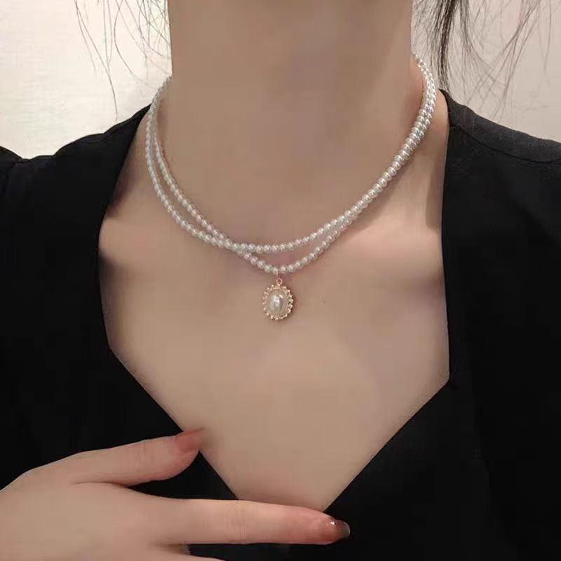 Vòng cổ ombre ngọc trai chống phai màu - Thời trang nữ